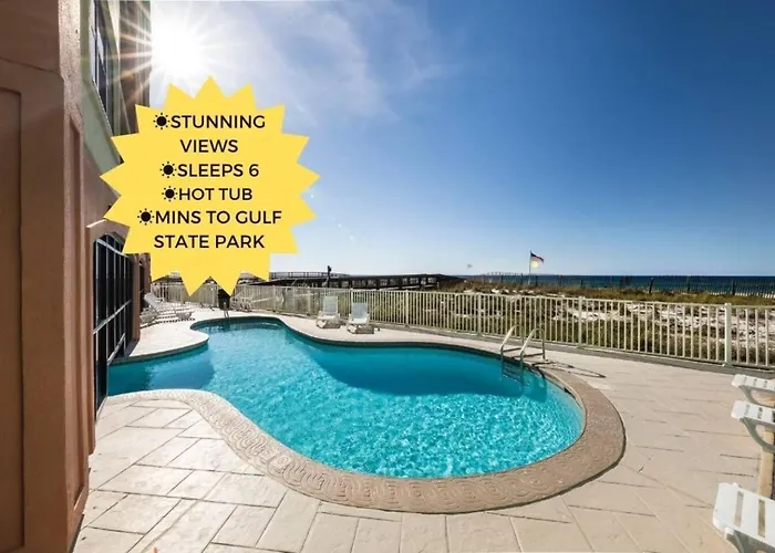 Apartment On The With Ocean Views Heated Pools & Hot Tub King Bed & Gear Cable Tv *